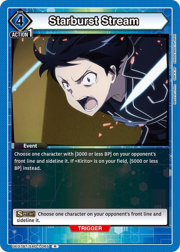 Starburst Stream UE07BT/SAO-1-065 card from UE07BT: Sword Art Online