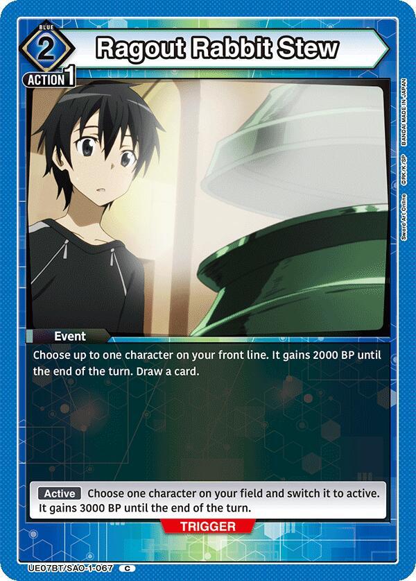 Ragout Rabbit Stew UE07BT/SAO-1-067 card from UE07BT: Sword Art Online