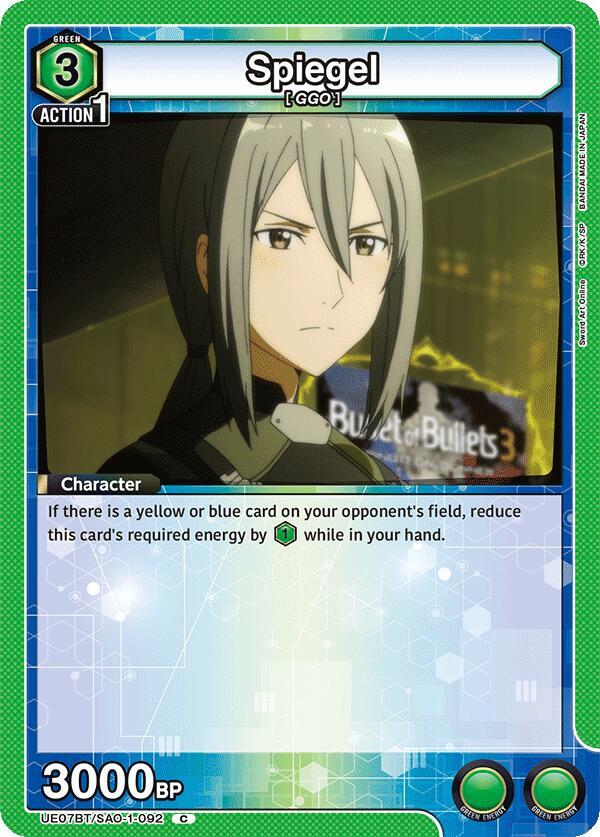 Spiegel UE07BT/SAO-1-092 card from UE07BT: Sword Art Online