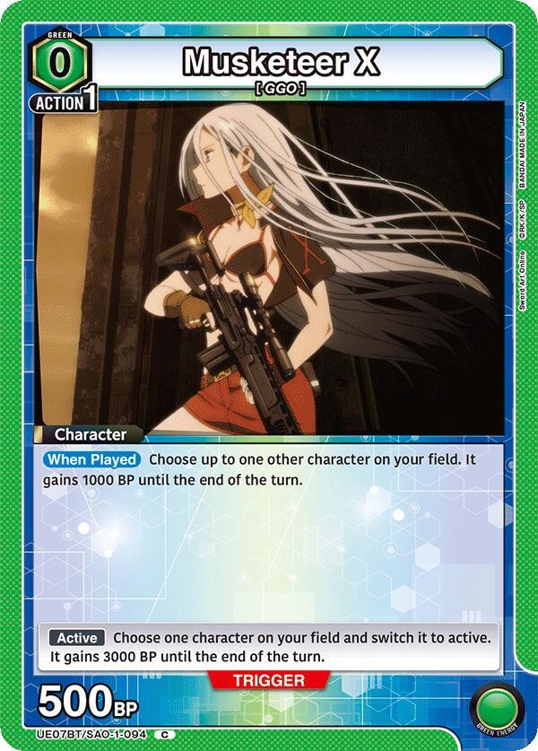 Musketeer X UE07BT/SAO-1-094 card from UE07BT: Sword Art Online