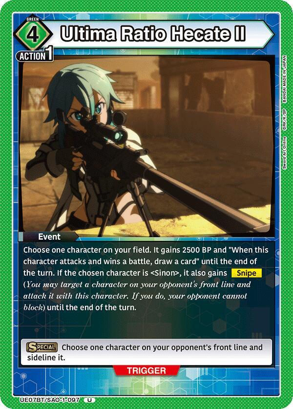 Ultima Ratio Hecate II UE07BT/SAO-1-097 card from UE07BT: Sword Art Online