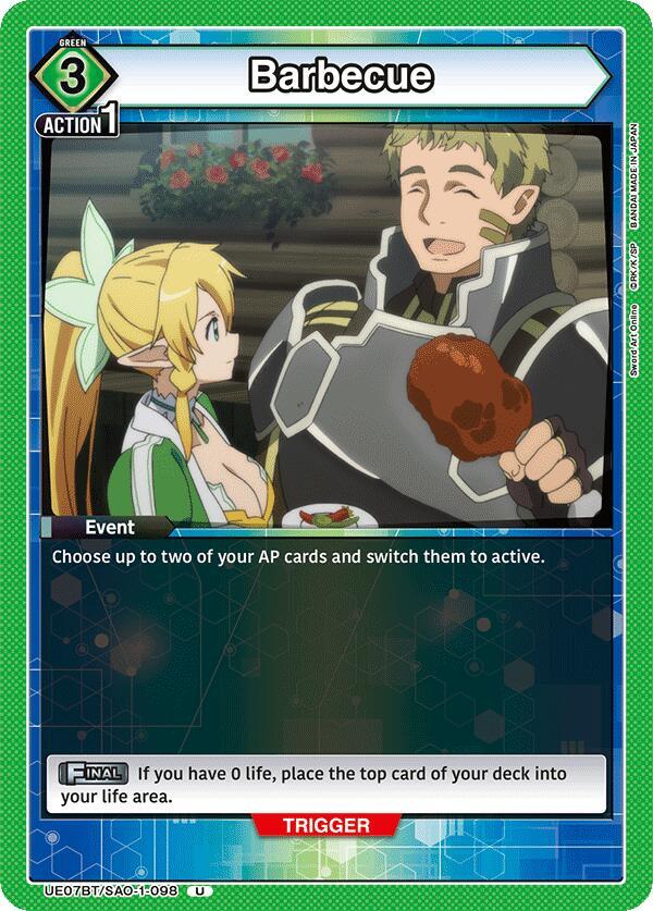 Barbecue UE07BT/SAO-1-098 card from UE07BT: Sword Art Online