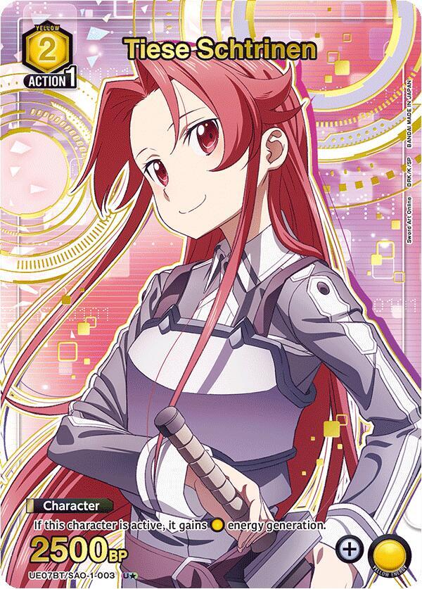 Tiese Schtrinen (U*) UE07BT/SAO-1-003 card from UE07BT: Sword Art Online