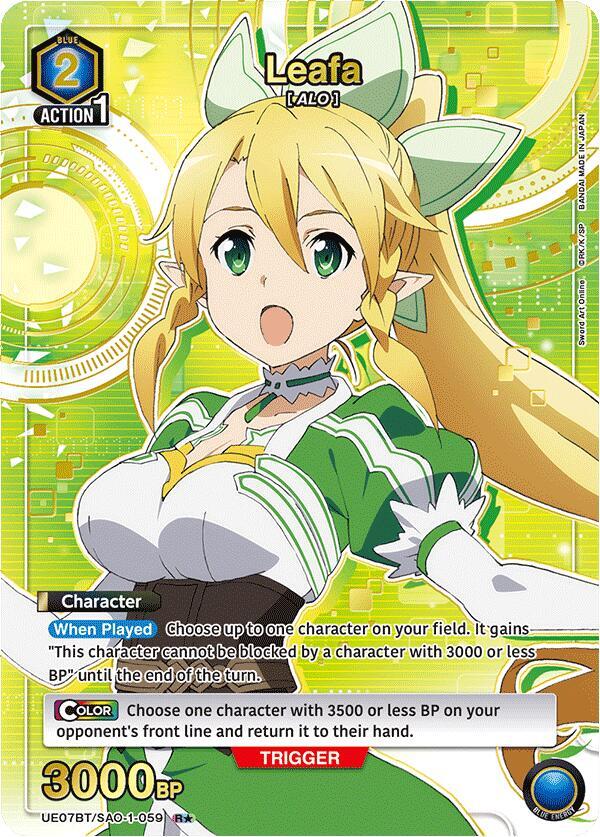 Leafa (R*) UE07BT/SAO-1-059 card from UE07BT: Sword Art Online