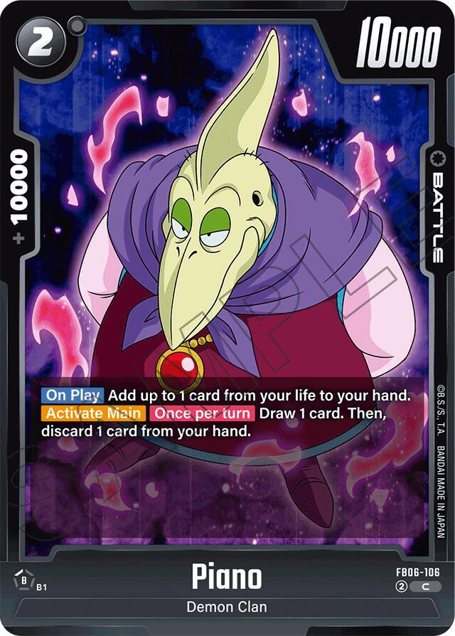 Piano FB06-106 card from Rivals Clash