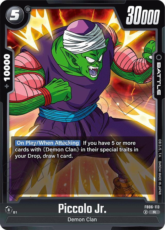 Piccolo Jr. FB06-113 card from Rivals Clash