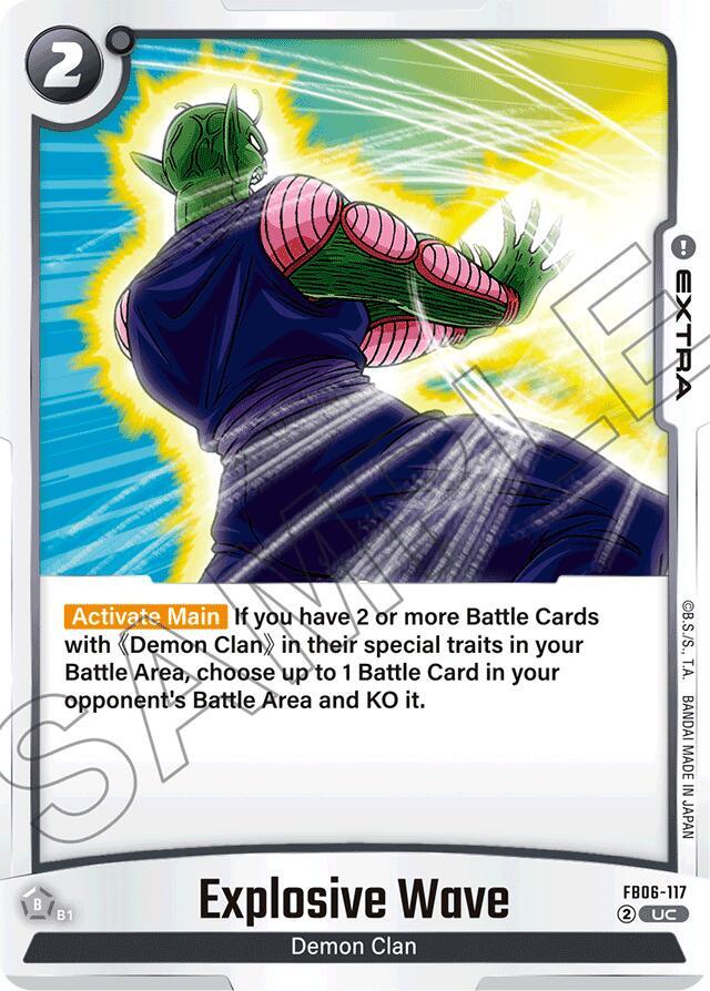 Explosive Wave FB06-117 card from Rivals Clash