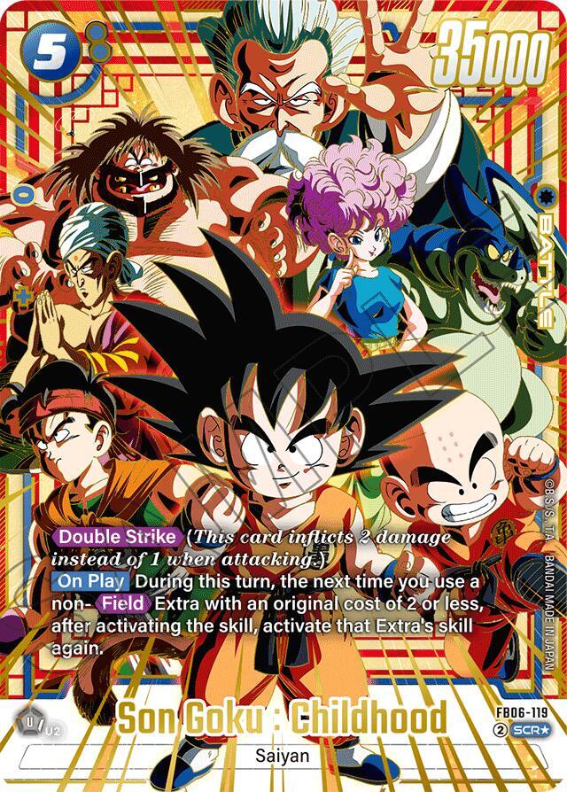 Son Goku : Childhood (Super Alternate Art) FB06-119 card from Rivals Clash