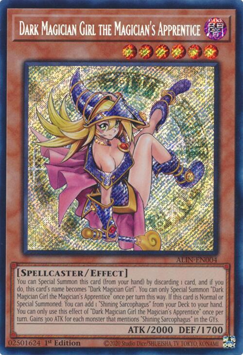 Dark Magician Girl the Magician's Apprentice ALIN-EN004 card from Alliance Insight