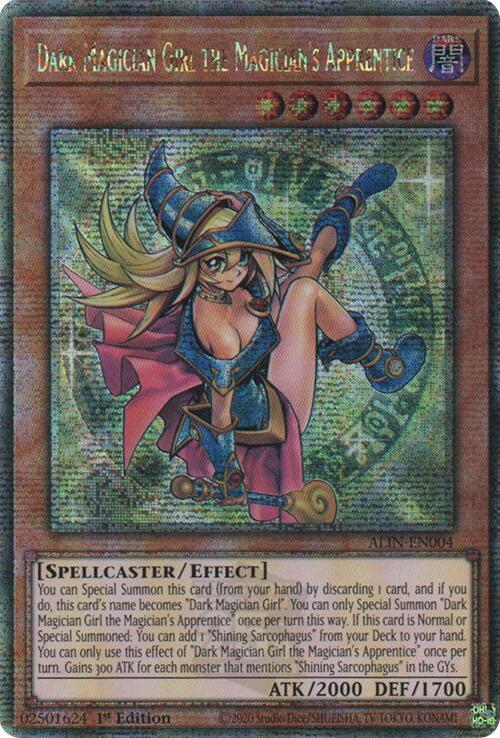 Dark Magician Girl the Magician's Apprentice (Quarter Century Secret Rare) ALIN-EN004 card from Alliance Insight