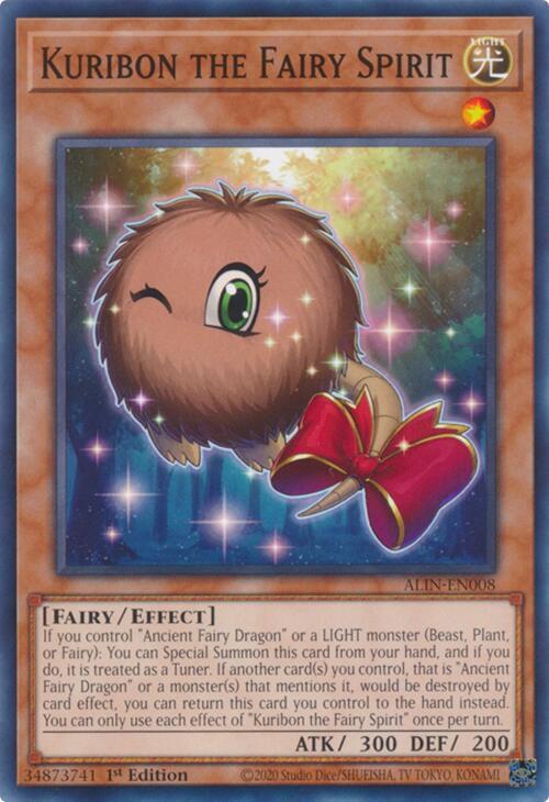 Kuribon the Fairy Spirit ALIN-EN008 card from Alliance Insight