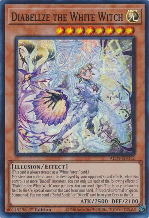 Diabellze the White Witch ALIN-EN012 card from Alliance Insight