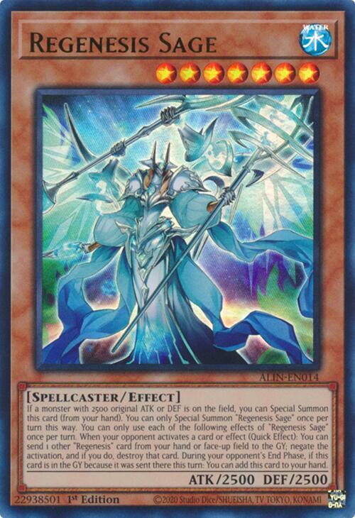 Regenesis Sage ALIN-EN014 card from Alliance Insight