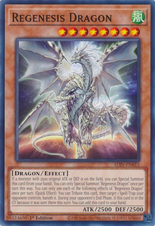 Regenesis Dragon ALIN-EN015 card from Alliance Insight