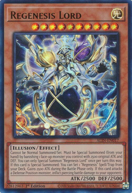 Regenesis Lord ALIN-EN017 card from Alliance Insight