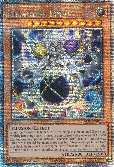 Regenesis Lord (Quarter Century Secret Rare) ALIN-EN017 card from Alliance Insight