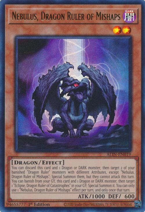Nebulus, Dragon Ruler of Mishaps ALIN-EN019 card from Alliance Insight