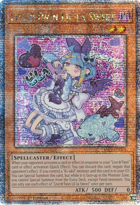 Live Twin Lil-la Sweet (Quarter Century Secret Rare) ALIN-EN028 card from Alliance Insight