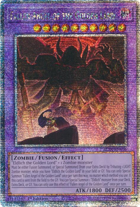 Fallen Angel of the Golden Land (Quarter Century Secret Rare) ALIN-EN036 card from Alliance Insight