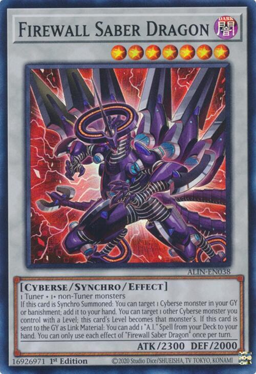 Firewall Saber Dragon ALIN-EN038 card from Alliance Insight