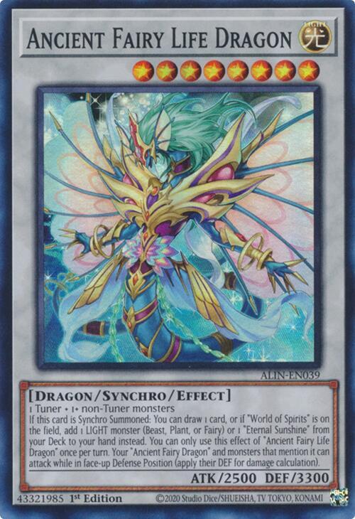 Ancient Fairy Life Dragon ALIN-EN039 card from Alliance Insight