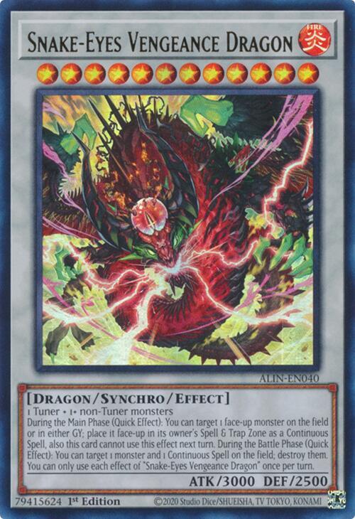 Snake-Eyes Vengeance Dragon ALIN-EN040 card from Alliance Insight