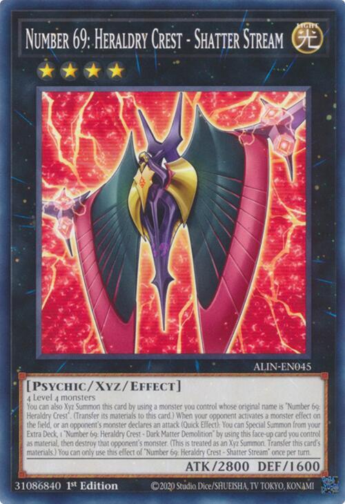 Number 69: Heraldry Crest - Shatter Stream ALIN-EN045 card from Alliance Insight