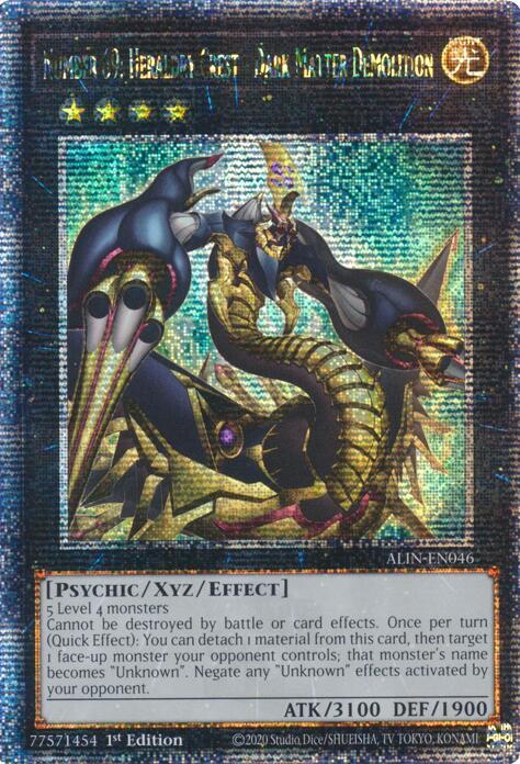 Number 69: Heraldry Crest - Dark Matter Demolition (Quarter Century Secret Rare) ALIN-EN046 card from Alliance Insight