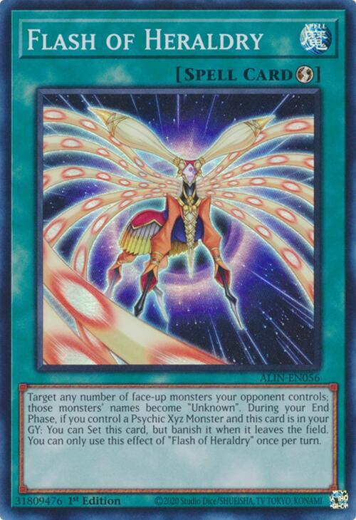 Flash of Heraldry ALIN-EN056 card from Alliance Insight