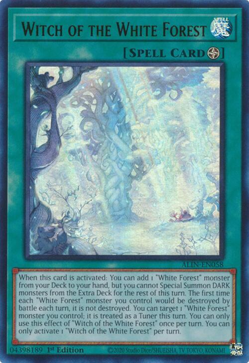 Witch of the White Forest ALIN-EN058 card from Alliance Insight