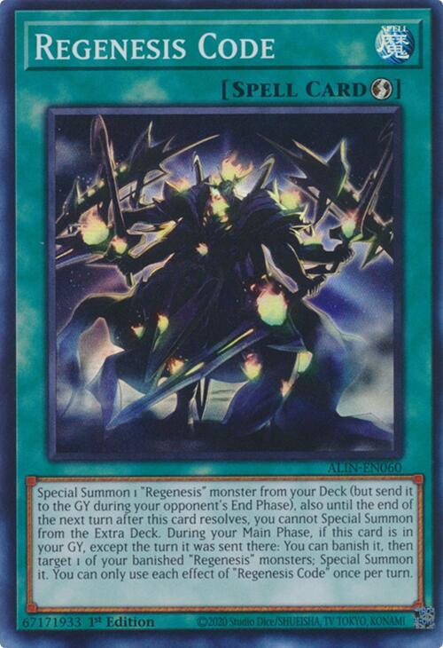 Regenesis Code ALIN-EN060 card from Alliance Insight
