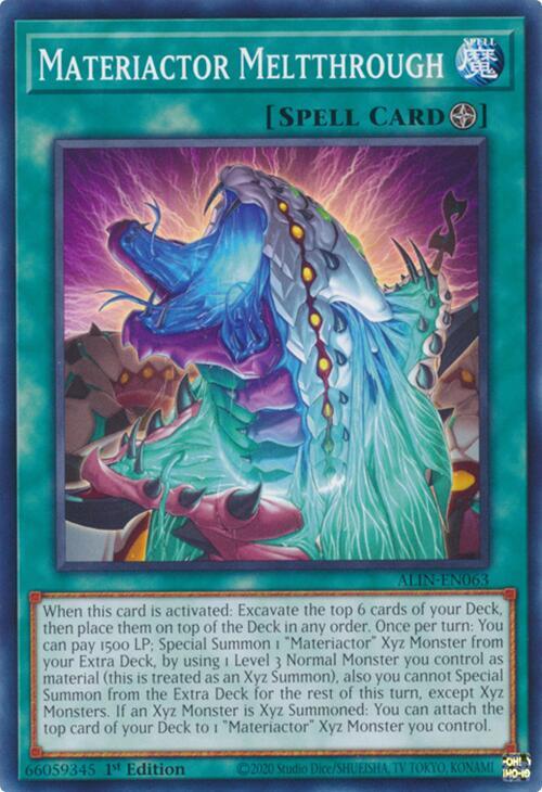 Materiactor Meltthrough ALIN-EN063 card from Alliance Insight