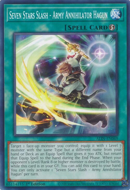 Seven Stars Slash - Army Annihilator Hagun ALIN-EN069 card from Alliance Insight