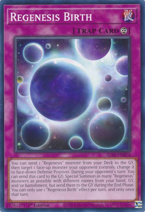 Regenesis Birth ALIN-EN074 card from Alliance Insight