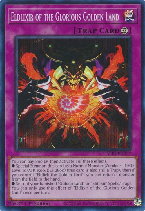 Eldlixir of the Glorious Golden Land ALIN-EN077 card from Alliance Insight