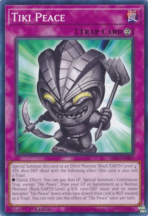 Tiki Peace ALIN-EN089 card from Alliance Insight