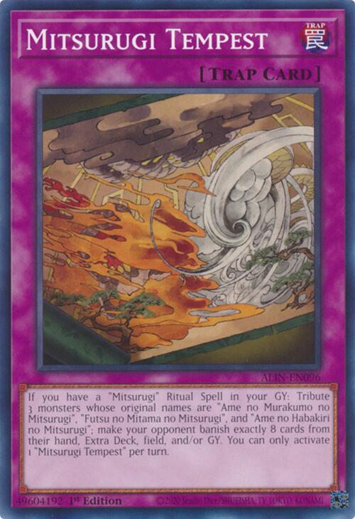 Mitsurugi Tempest ALIN-EN096 card from Alliance Insight