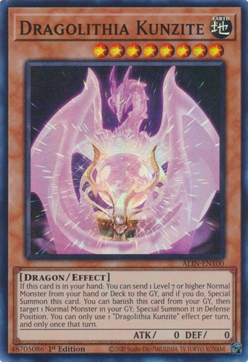 Dragolithia Kunzite ALIN-EN100 card from Alliance Insight
