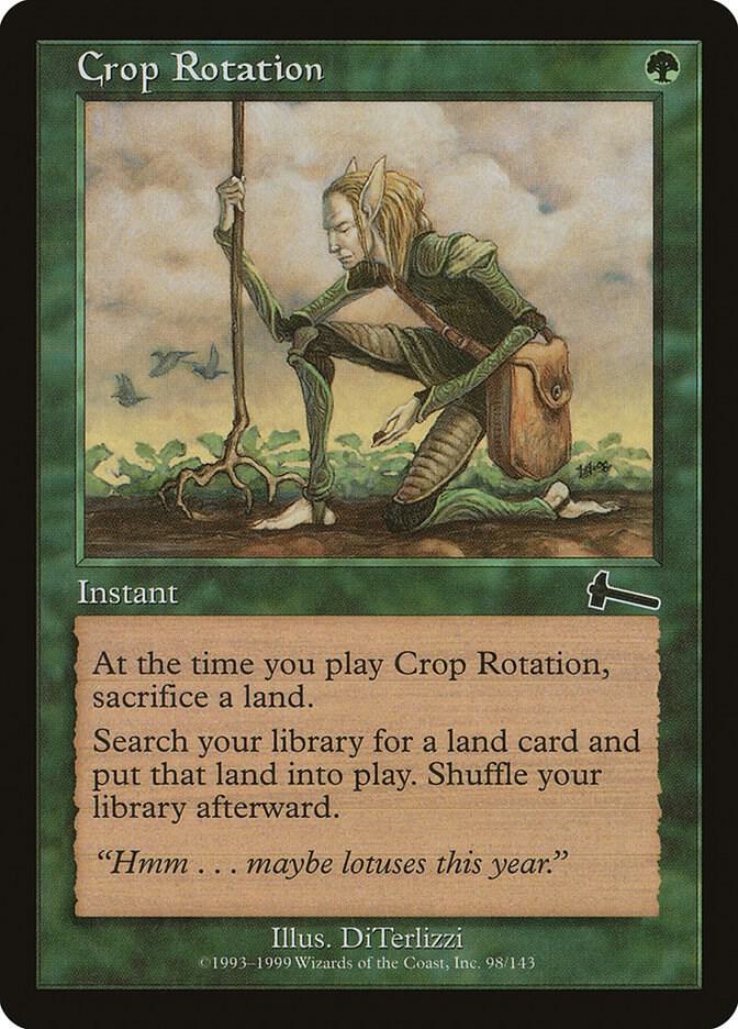 Crop Rotation 98 card from Urza's Legacy
