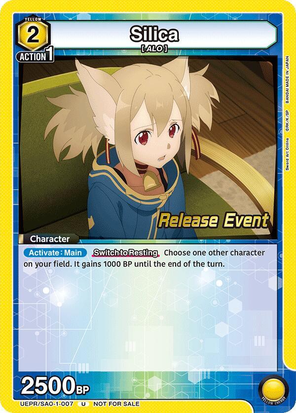 Silica UEPR/SAO-1-007 card from UE07BT: Sword Art Online Release Event Cards