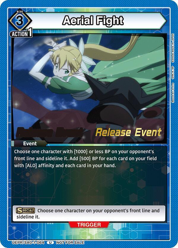 Aerial Fight UEPR/SAO-1-064 card from UE07BT: Sword Art Online Release Event Cards