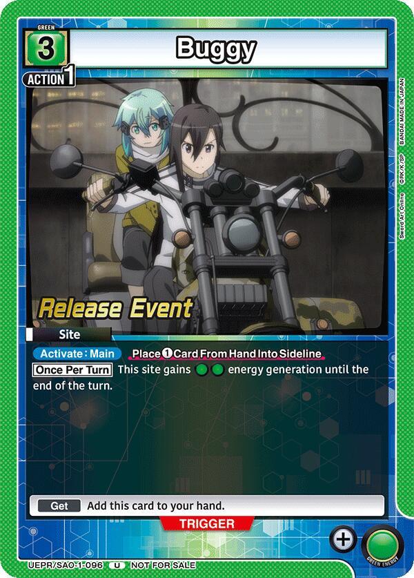 Buggy UEPR/SAO-1-096 card from UE07BT: Sword Art Online Release Event Cards