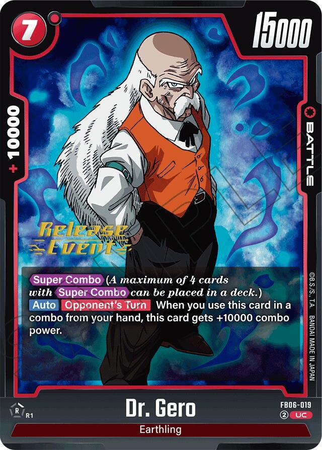 Dr. Gero FB06-019 card from Rivals Clash Release Event Cards
