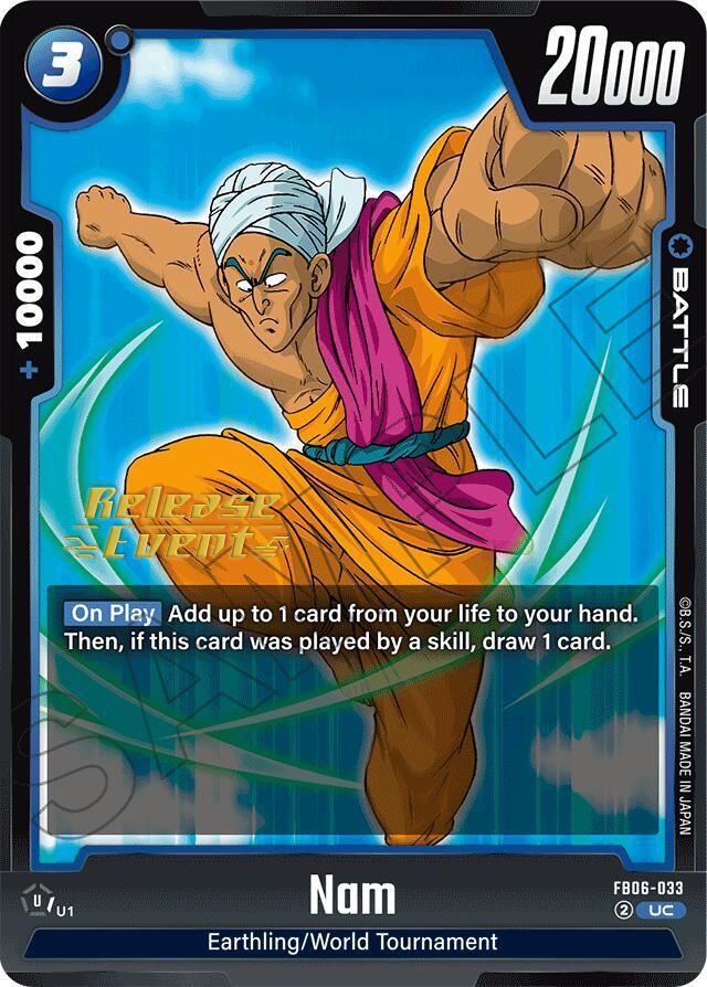 Nam FB06-033 card from Rivals Clash Release Event Cards