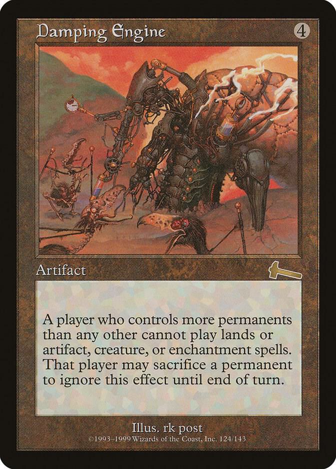 Damping Engine 124 card from Urza's Legacy