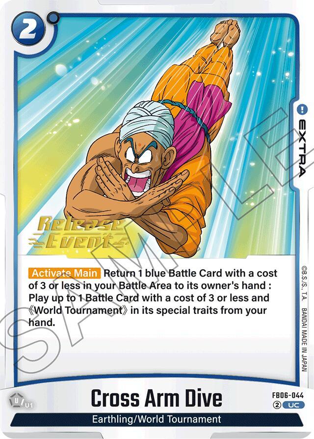 Cross Arm Dive FB06-044 card from Rivals Clash Release Event Cards