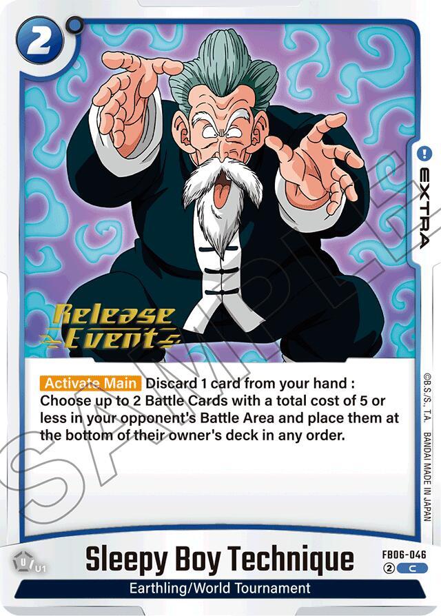 Sleepy Boy Technique FB06-046 card from Rivals Clash Release Event Cards