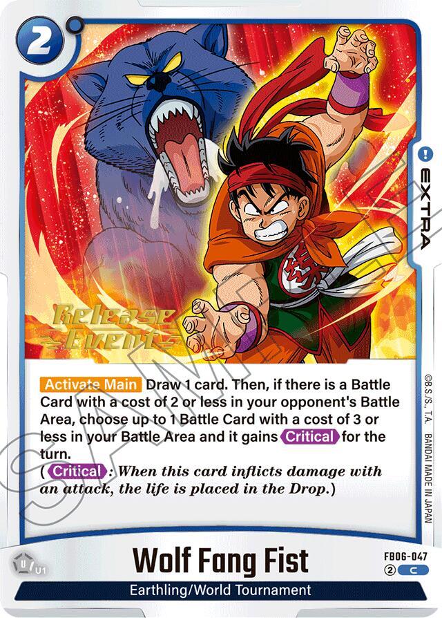 Wolf Fang Fist FB06-047 card from Rivals Clash Release Event Cards