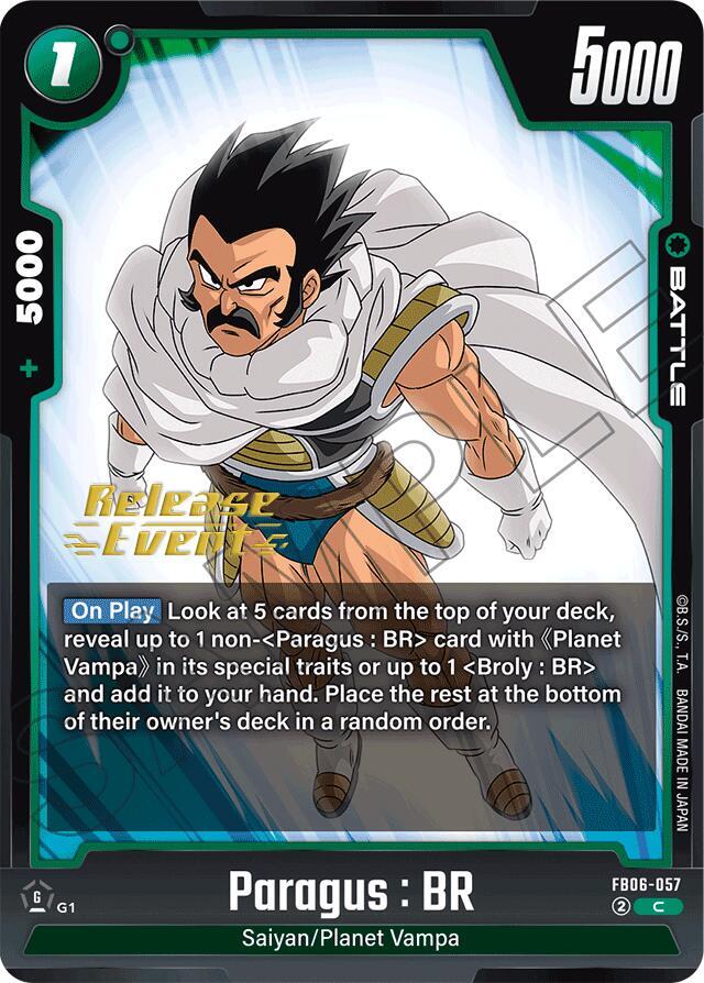 Paragus : BR FB06-057 card from Rivals Clash Release Event Cards
