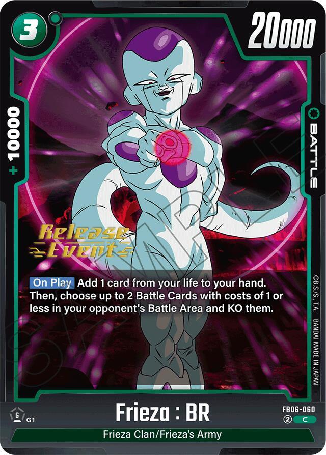 Frieza : BR FB06-060 card from Rivals Clash Release Event Cards